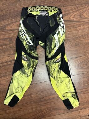 Fly Black & Neon Yellow MX/Motocross Pants